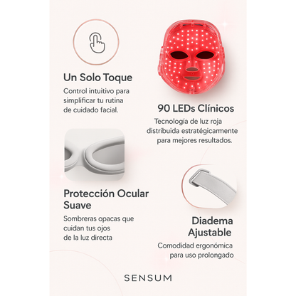 Mascara Facial Antiarrugas Pro LED